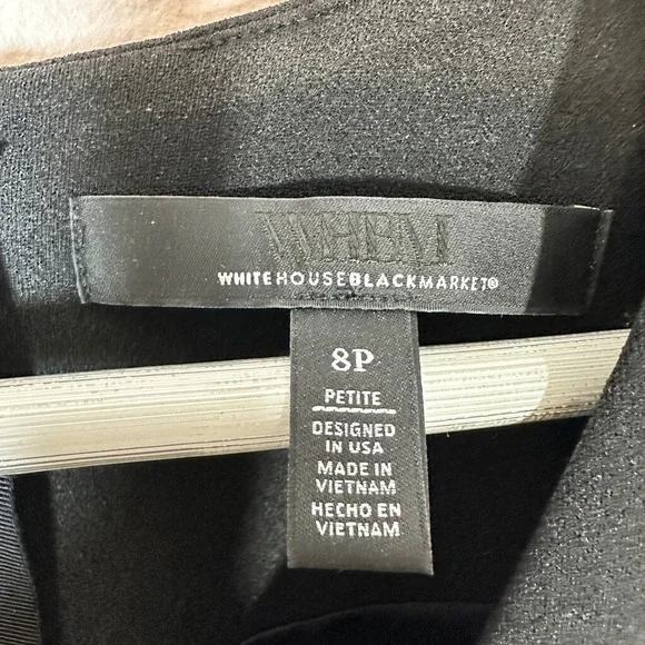 WHITE HOUSE BLACK MARKET Black Blazer Dress, Size Petitie 8P - Picture 5 of 8